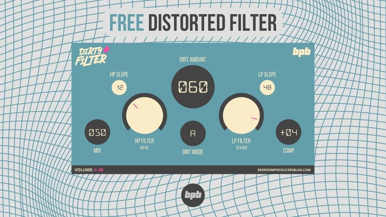 FREE Filter/Distortion VST Plugin - BPB Dirty Filter Plus - YouTube