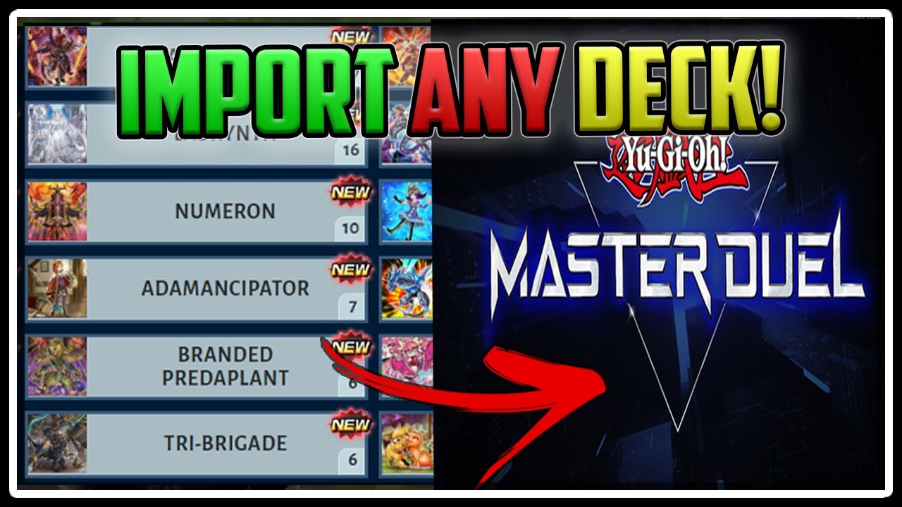Quickly Import ANY DECK LIST Into Master Duel With MasterDuelMeta.com!