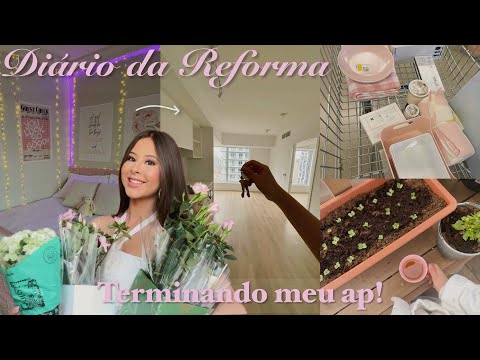 Diário da Reforma: terminando meu ap, jardim, organização+ 💘