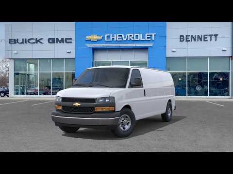 2026 Chevrolet Express Cargo Van 2500 Extended Wheelbase Rear-Wheel Drive in White for sale at Bennett Chevrolet Cadillac Buick GMC Ltd. in Cambridge, ON