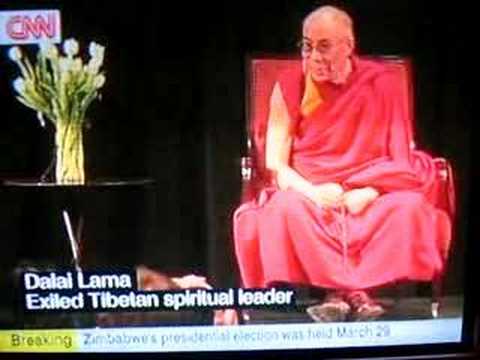Olympic torch. Dalai Lama speaks about Tibet. Pope USA visit