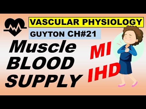 Ch#21 Physiology Guyton | Muscle Blood Flow & Coronary Blood Supply | IHD | MI | Guyton Physio