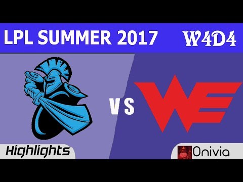 NB vs WE Highlights Game 2 LPL SUMMER 2017 NewBee vs Team WE by Onivia