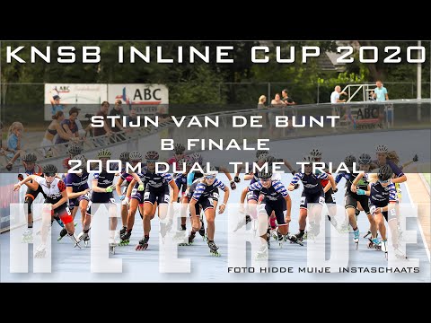 Stijn van de Bunt B Finale 200m Dual Time Trial KNSB Inline Cup Heerde 2020