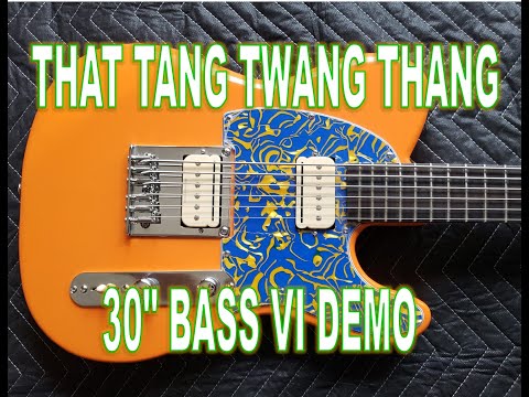 SOLD - Twang Thang Demo -  TL30 - 30" Scale Baritone / Bass VI Guitar