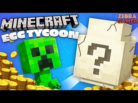 Hatching ADORABLE Mob Pets! - Minecraft Egg Tycoon! - Zebra's Minecraft Fun