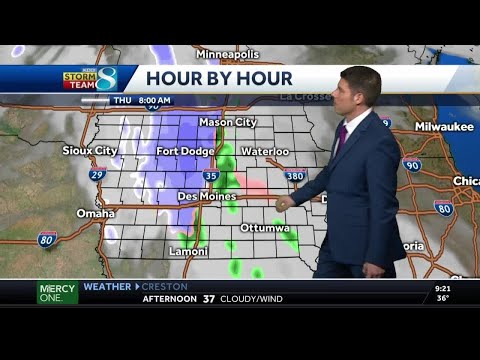 Heaviest snow to hit northern Iowa
