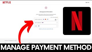 How to Manage Payment Method on Netflix? #netflix