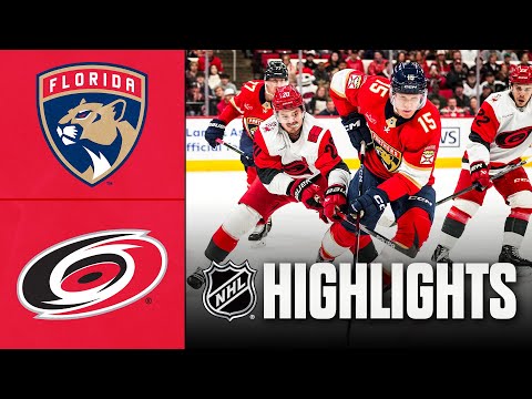 Panthers vs. Hurricanes | NHL Highlights | December 23, 2025