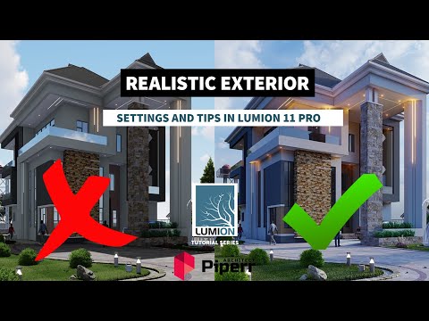 QUICK STEPS TO GET A REALISTIC EXTERIOR RENDER IN LUMION 11 PRO