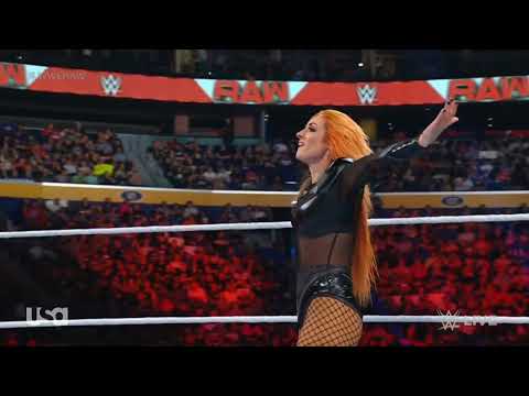 WWE RAW BECKY LYNCH VS ZOEY STARK 07/10/23