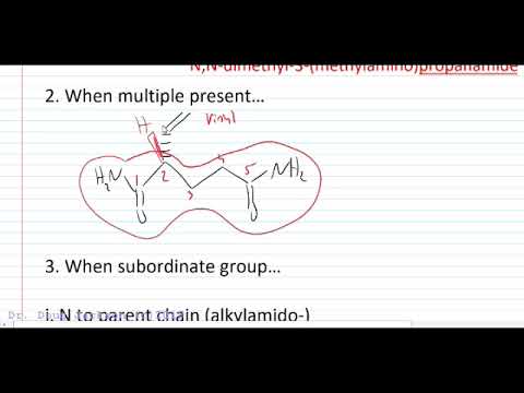 Naming Amides IUPAC Systematic Nomenclature