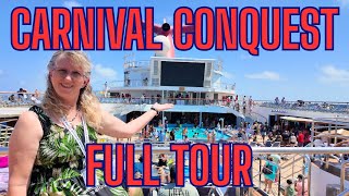 Full Tour of the Carnival Conquest Cruise Ship out of Miami Florida