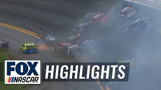 Enorme accidente acaba con varios pilotos a solo 15 vueltas de las 500 Millas de Daytona