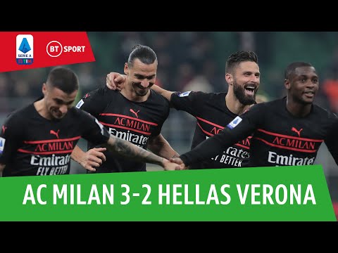AC Milan 3-2 Hellas Verona | Giroud on target as Milan keep winning! | Serie A Highlights