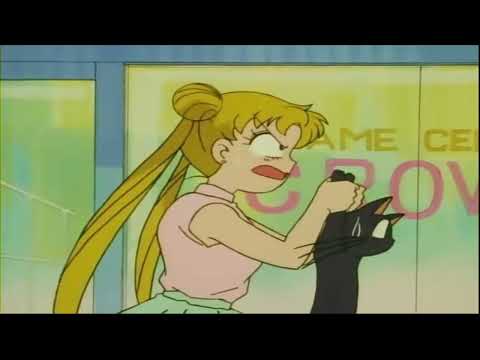 Sailor Moon Escena Graciosa Darien Salva a Luna
