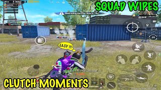 The Best SQUAD WIPES  Clutch Moments - PUBG Mobile