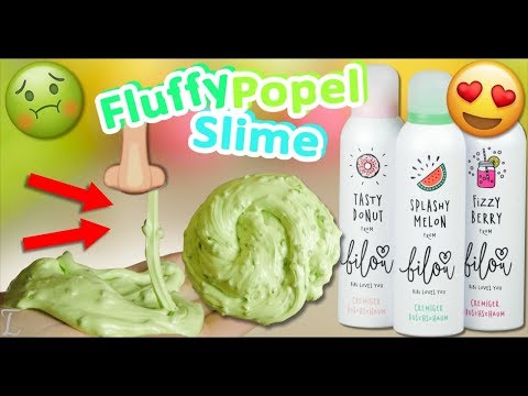 BILOU FLUFFY POPEL SCHLEIM selber machen OHNE Borax 😊Bilou Fluffy Slime DIY Deutsch|Let's Try[4K]