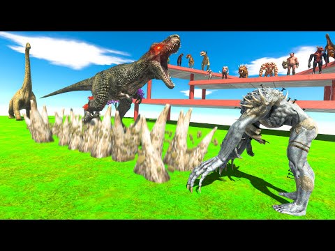 1v2 INFERNALS Vs ALL DINOSAURS ARBS Animal Revolt Battle Simulator