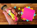 Sticky Note Origami Lucky Star