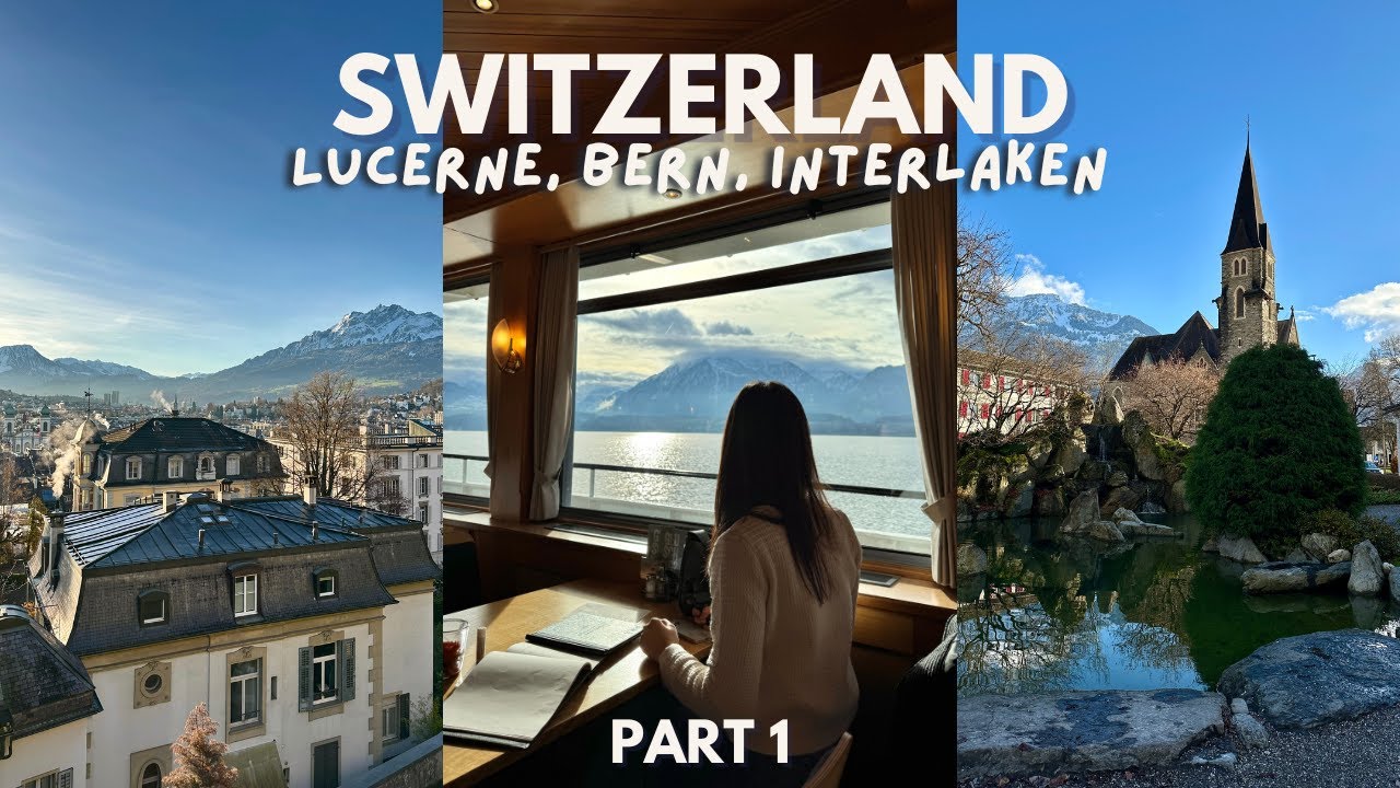 switzerland in the winter: lucerne, bern, interlaken!