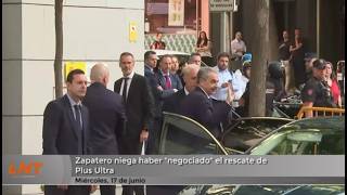 Zapatero niega haber "negociado" el rescate de Plus Ultra