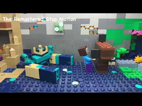 Lego Minecraft Stop Motion Warden VS Wither Completion