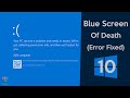 How To Fix Blue Screen Error In Windows 10 BSOD FIXED