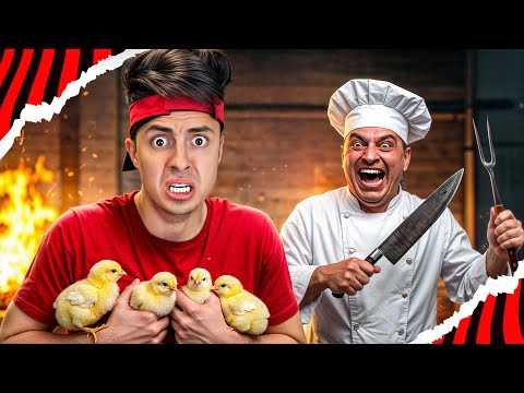 THE CRAZY CHEF WANTS TO COOK OUR CHICKENS