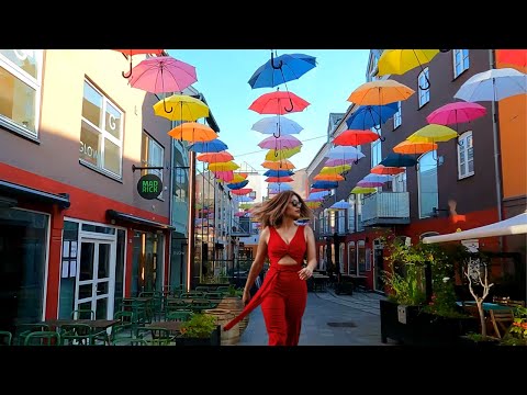 4K 🆅🅴🅹🅻🅴 - Denmark walking tour - Denmark Vejle online - Vejle city tour - Denmark 4K