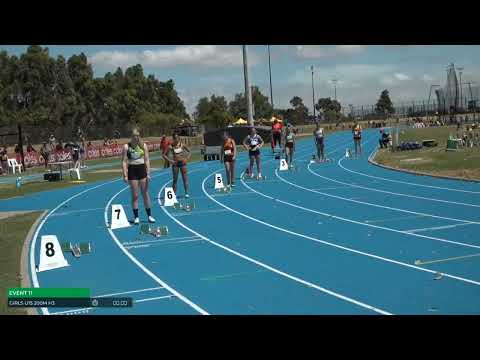 Girls U15 200m Heat 3: 2025/26 State Combined Event Championships