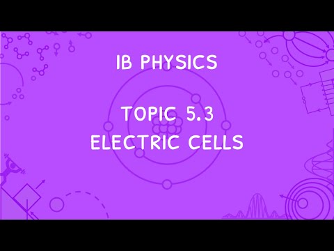 IB Physics Topic 5.3: Electric Cells