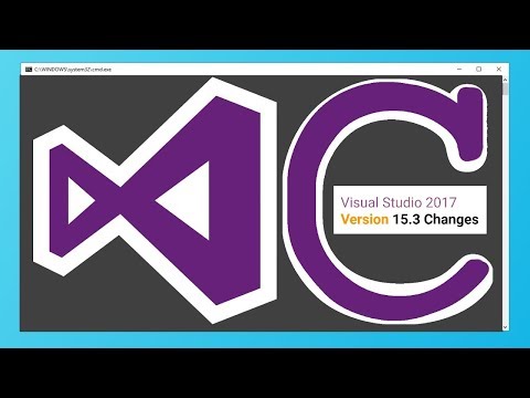 How to create C programs using latest Visual Studio 2017 version 15.3+