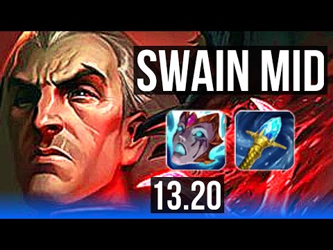 SWAIN vs TALIYAH (MID) | 12/0/7, Quadra, Legendary, Rank 9 Swain | NA Grandmaster | 13.20