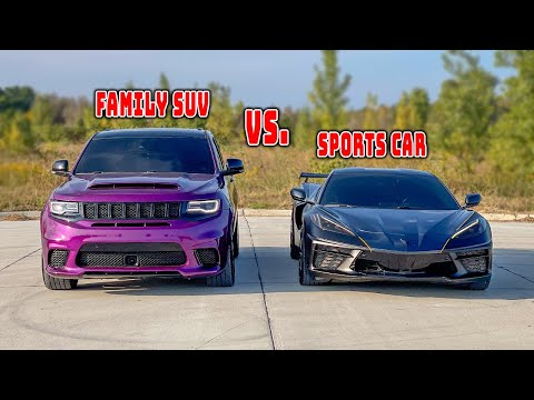 Thumbnail for TRACKHAWK DESTROYED CORVETTE C8 IN A DRAG RACE! by Jeep