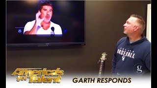 Garth Brooks RESPONDS To Simon Cowell&#39;s Call Out Over Michael Ketterer | America&#39;s Got Talent 2018