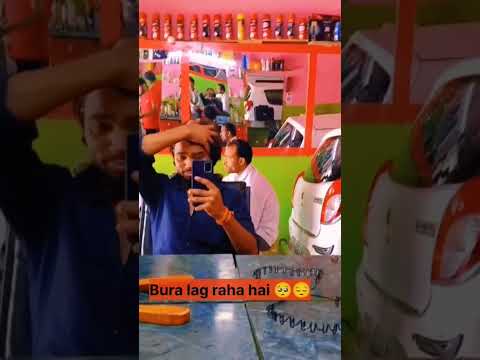 haircut 😔 #vlog #mini #bacche #hashtags