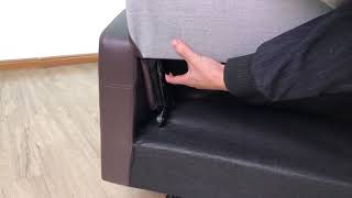 Recliner sofa disassemble video