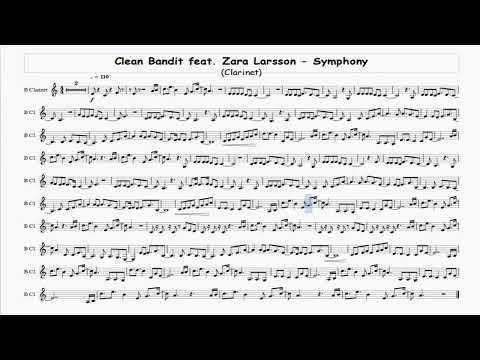 Clean Bandit feat  Zara Larsson Symphony - Clarinet - Free Sheet Music