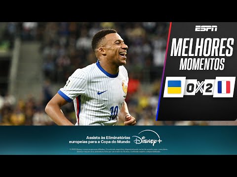 Gols e lances de Ucrânia x França