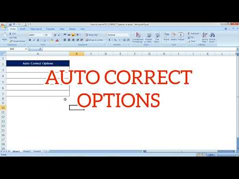 How to use AUTO CORRECT Options in excel | Excel Tricks | Saving short cut in excel