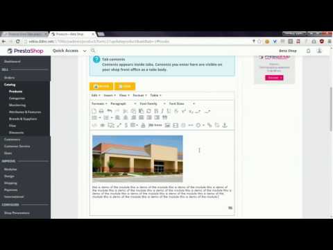 PrestaShop 1.7 - extra tabs module