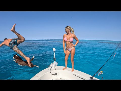 REEF ADDICTS - Lifestyle ep Crazy top water fishing & Spearfishing 🌊 🐶 🎣