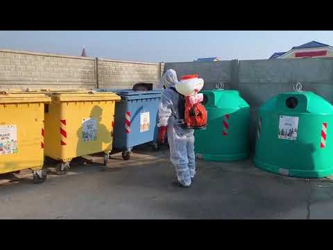 Dezinfecție platforma deșeuri Calan, Hunedoara 30 martie 2020