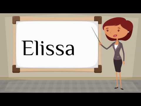 How do you say 'Elissa' in Spanish?