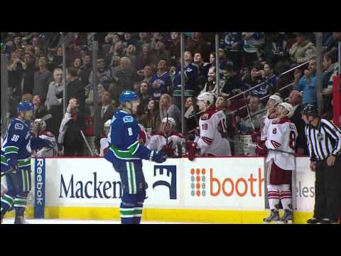 Canucks Vs Coyotes - Alex Burrows 1-0 Goal - 03.14.12 - HD
