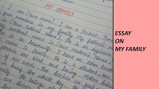 Write an essay on My Family in English| Essay writing