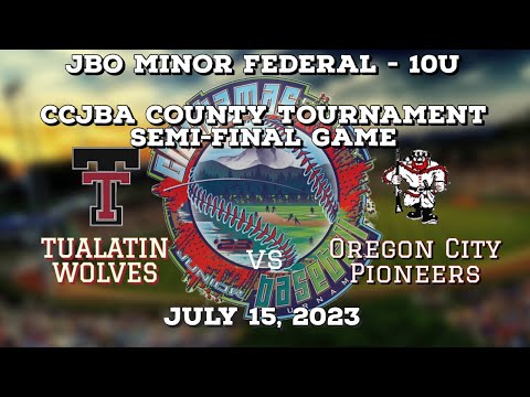 CCJBA County Tournament - Semi-Final Game -Tualatin Wolves @ Oregon City Pioneers (2023.07.15)