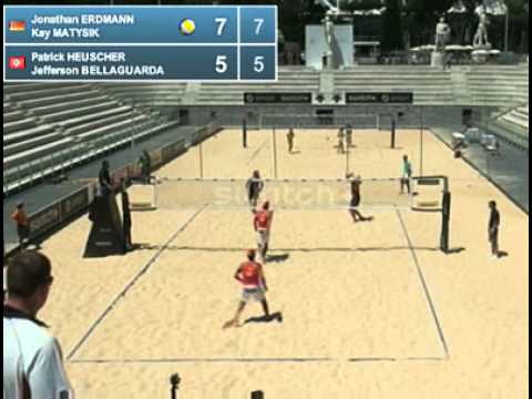 Erdmann-Matysik GER Heuscher-Bellaguarda SUI injury team A Main Draw  Rome Grand Slam 2012 Men