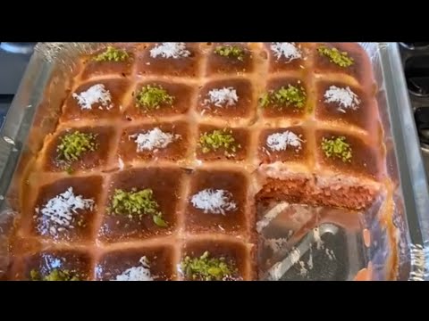 Vimto Basbousa | Ramadan recipes | Tasty recipe | Basbousa